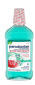 Parodontax Active Gum Health Breath Freshener Mouthwash, Fresh Mint, 16.9 Fl Oz, for Adults