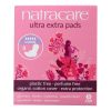 Natracare Ultra Extra Pads W/wings - Long - 8 Count