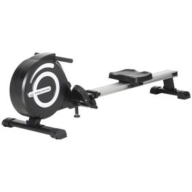 Magnetic Rowing Machine Adjustable Resistance Rower with LCD Digital Monitor Fully Body Health & Fitness for Home Use