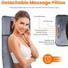 Full Body Electric Massage Mat with Heat Vibration Massage Pad Cushion Back Massage Mattress Chair Pad with Neck Massage Pillow with 10 Vibration Moto