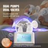 VEVOR Breast Pump, Single/Double Adjustable Electric Breast Pumps, 4 Modes & 9/15 Levels, Reciprocating Piston Pumps
