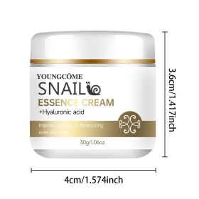 Snail essence cream with hyaluronic acid,Retinol Moisturizing Firming Lightening Repairing Smooth Skincare Whitening Creams (Color: 30G)